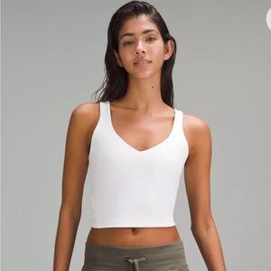 Size 4 White Lululemon Align Top